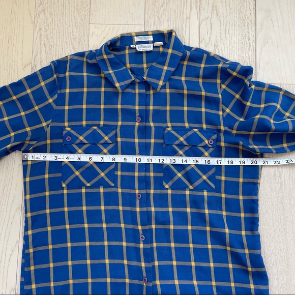 Vintage 50s Levi’s Levi Strauss & Co Window Pane Western Button Up Shirt Blouse - Picture 10 of 11